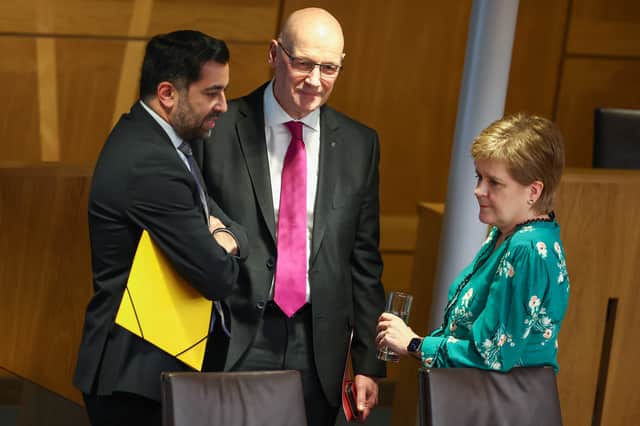 John Swinney may face the same fate as his predecessors as First Minister, Nicola Sturgeon and Humza Yousaf (Picture: Jeff J Mitchell)