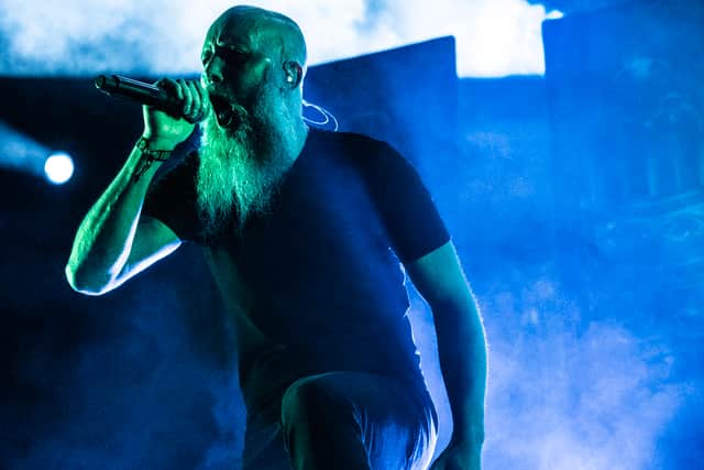 Meshuggah performs on stage during the heavy metal music Festival Copenhell, in Copenhagen, Denmark.