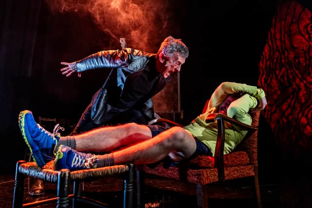 Matthew Zajac and Kevin Lennon in Dogstar Theatre's The Testament of Gideon Mack