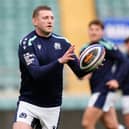 Scotland's Finn Russell during a training session at Allianz Stadium ahead of the England match.
