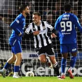 St Mirren's Caolan Boyd-Munce celebrates scoring the winner against Rangers at the SMiSA Stadium on Boxing Day. (Photo by Craig Williamson / SNS Group)