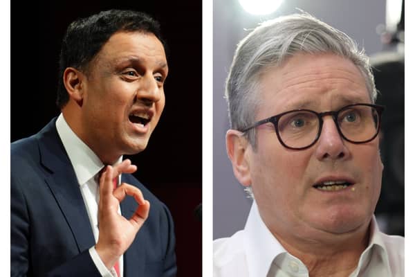 Scottish Labour leader Anas Sarwar (left) and Prime Minister Sir Keir Starmer