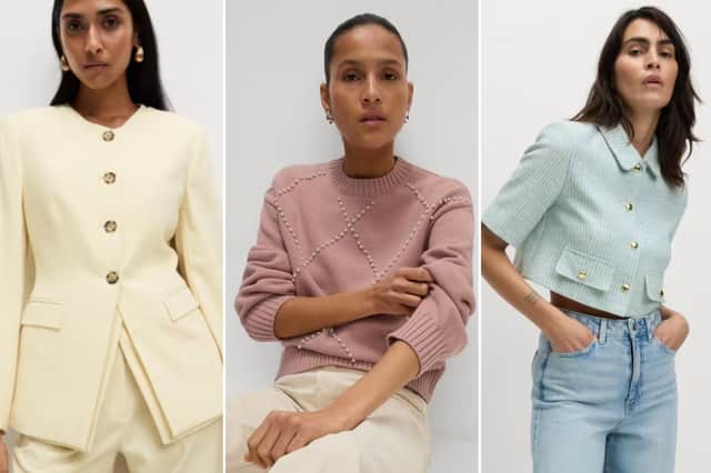How to wear the Spring colours new in M&S this week including buttermilk, powder pink, and sky blue (M&S)