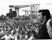 Jimmy Reid, convenor of shop stewards during the Upper Clyde Shipbuilders dispute in 1971