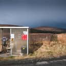 A welcome, cheery shelter from the elements was a welcome retreat during a long wait for a bus on Skye.