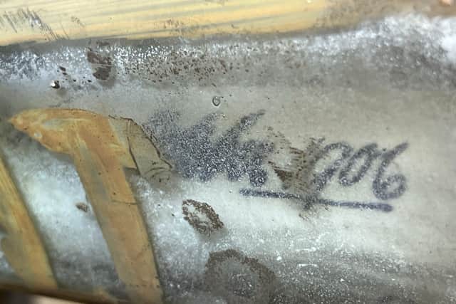 The bottle was dated to 1906.