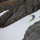 Dave Findlater competes at the 2012 Coe Cup freeride event at Glencoe