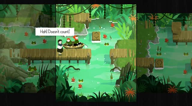 A screenshot from Best UK mobile game nominee Paper Trail.