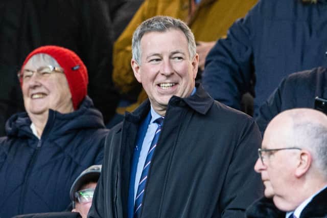 Rangers chairman Fraser Thornton, pictured during a game at Ibrox in December, has been filling the Scottish Golf chair on an interim basis since last May