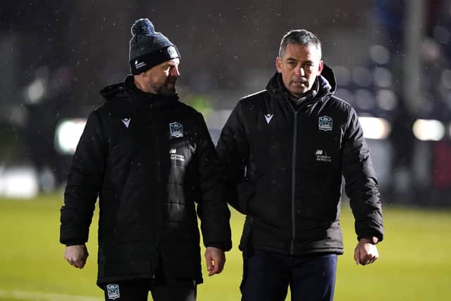 Glasgow Warriors assistant Nigel Carolan with head coach Franco Smith.