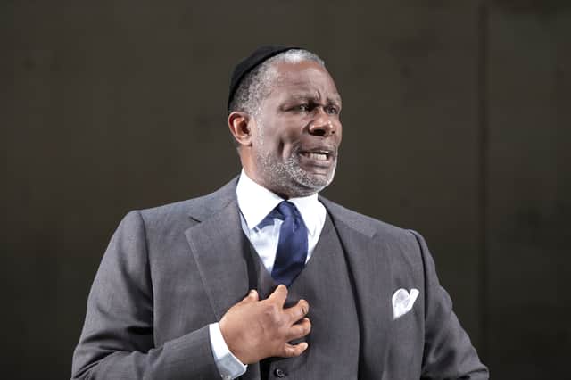 John Douglas Thompson playing Shylock in The Merchant Of Venice