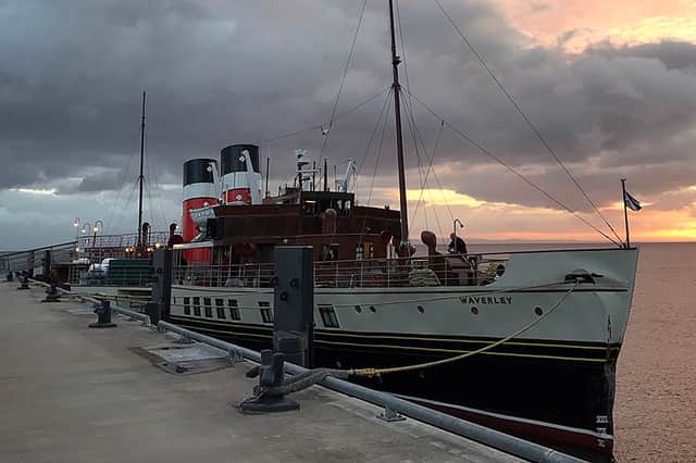 Waverley's bow was damaged in the incident
