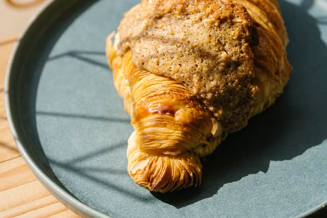 Peanut butter and banana croissant