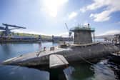 HMS Vigilant at HM Naval Base Clyde, Faslane, which carries the UK's Trident nuclear deterrent