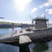 HMS Vigilant at HM Naval Base Clyde, Faslane, which carries the UK's Trident nuclear deterrent