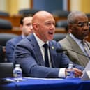 Brian Mast, pictured here speaking during a roundtable discussion with the House Foreign Affairs Committee earlier this month.