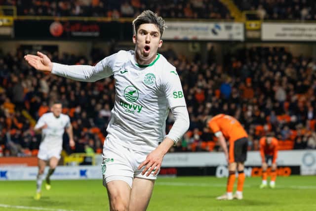 Kieron Bowie netted the key goal in this big Hibs win.