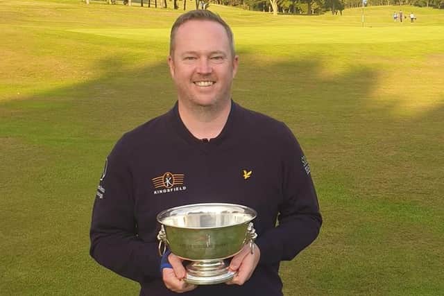 Kingsfield’s Allyn Dick pictured after winning the South East District Open at Turnhouse in 2021