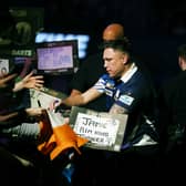 Gerwin Price during the 2025 Premier League darts