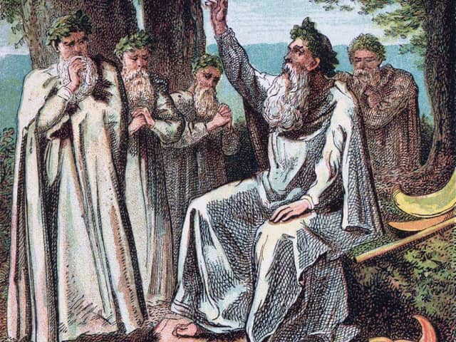 Druids were a shared feature of ancient Celtic culture that has been revived in more recent times (Picture: Joseph Martin Kronheim, 1868)
