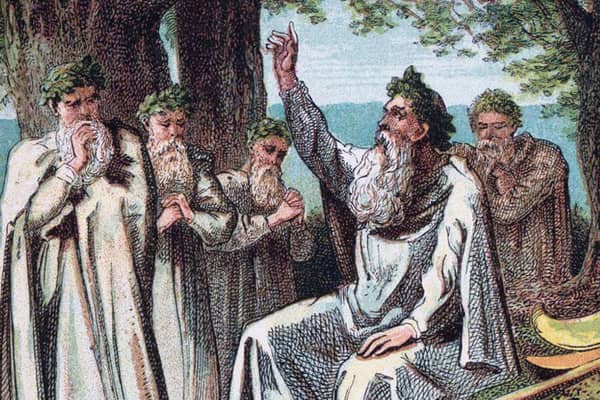 Druids were a shared feature of ancient Celtic culture that has been revived in more recent times (Picture: Joseph Martin Kronheim, 1868)