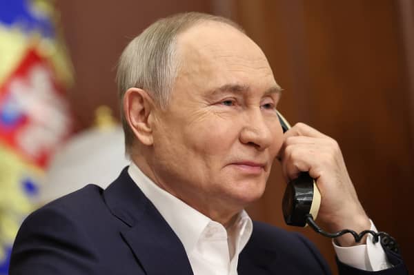 Vladimir Putin is trying to sow distrust and division in the hope of picking Western democracies apart, piece by piece (Picture: Alexander Kazakov)