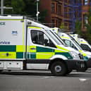 The woman was taken to Ninewells Hospital by ambulance