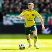 Alistair Johnston made his 100th appearance for Celtic in the win over Aberdeen in midweek. Cr: SNS Group.