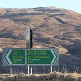 A bilingual roadsign in Skye, where the festival takes place.