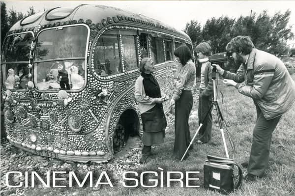 A still from the Cinema Sgìre project which recorded life in the Outer Hebrides in the 1970s. A collection of more than 100 videotapes filmed by residents has now been digitised and preserved by National Library of Scotland.
