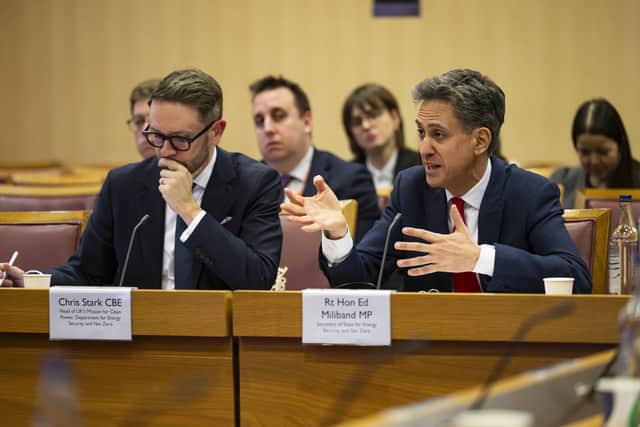 Chris Stark, alongside UK Labour Energy Secretary Ed Miliband