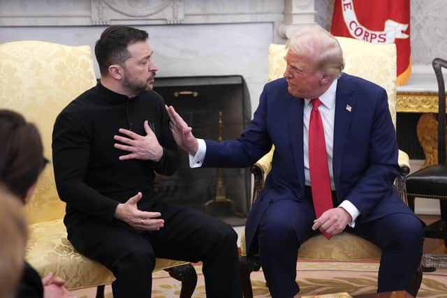 Donald Trump repeatedly criticised Ukrainian President Volodymyr Zelensky during a heated exchange in the White House (Picture: Andrew Harnik)
