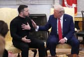 Donald Trump repeatedly criticised Ukrainian President Volodymyr Zelensky during a heated exchange in the White House (Picture: Andrew Harnik)