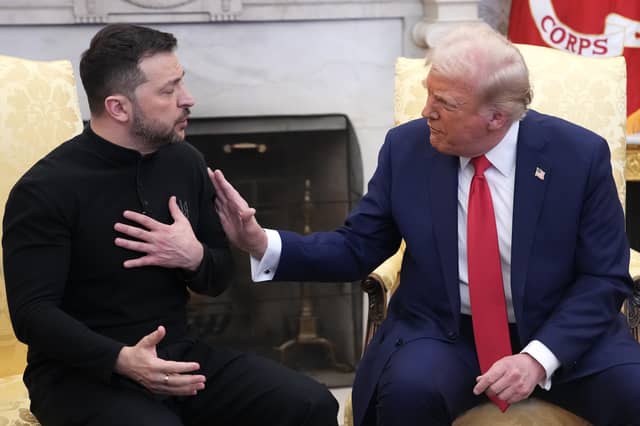 Donald Trump repeatedly criticised Ukrainian President Volodymyr Zelensky during a heated exchange in the White House (Picture: Andrew Harnik)
