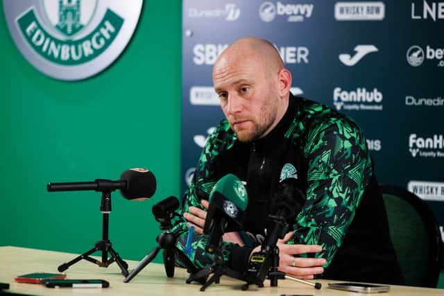 David Gray and Hibs are on 14-match unbeaten run.