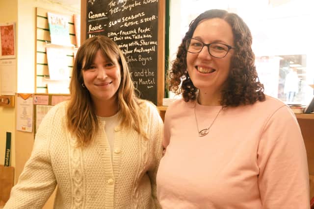 Rosie and Sally who work at the Highland Bookshop