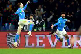 Philip Billing scored late for Napoli against Inter - and Scott McTominay certainly enjoyed it.