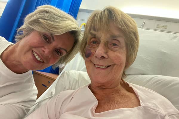 Winifred Bolland, 87, waited around 12 hours at A&E on three separate occasions and has been left "traumatised" by her experience of the NHS. Her daughter Ann Traynor, from East Lothian, said her mother found the ordeal "frightening and degrading".