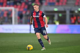 Lewis Ferguson came off the bench for Bologna to help secure a 2-1 comeback win over Cagliari. (Photo by Alessandro Sabattini/Getty Images)