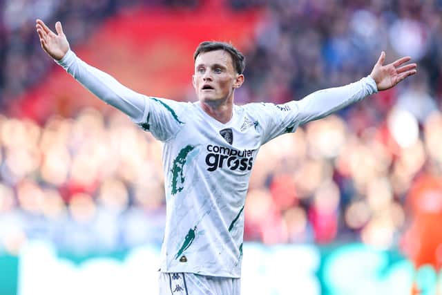 Liam Henderson of Empoli reacts during the 1-1 draw with Genoa in Serie A. (Photo by Getty Images/Getty Images)