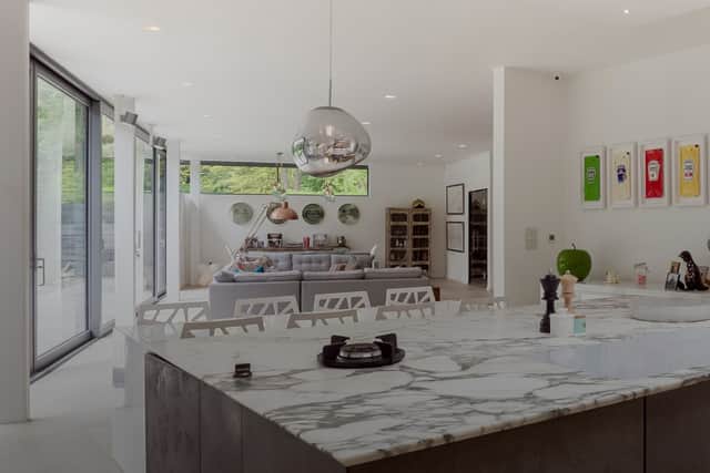 The house features an incredible kitchen - and all the fixtures and fittings are included in the prize