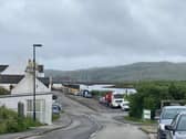 Road to the ferry at Lochboisdale, South Uist.