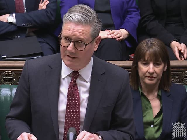 Keir Starmer addressed MPs after Sunday's summit
