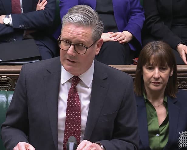 Keir Starmer addressed MPs after Sunday's summit