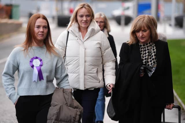 Were there really no alternative changing facilities that would have avoided discomfort for both nurse Sandie Peggie, centre, above, and Dr Beth Upton? (Picture: Andrew Milligan)