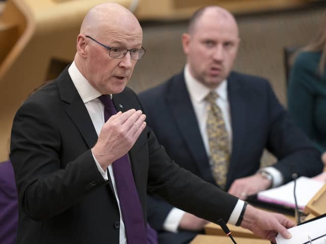 First Minister John Swinney