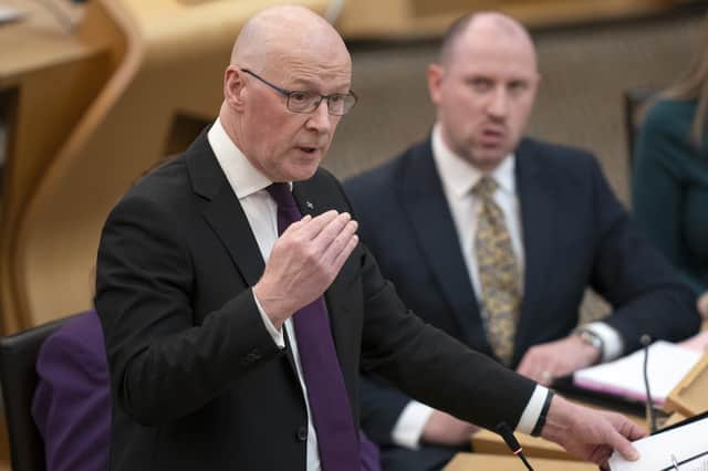 First Minister John Swinney