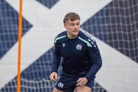 Darcy Graham during a Scotland training session at Oriam this week.