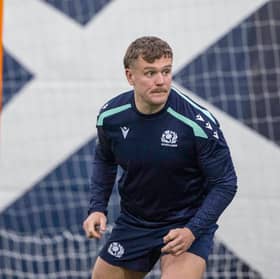 Darcy Graham during a Scotland training session at Oriam this week.
