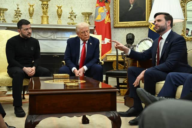 US President Donald Trump and Vice-President JD Vance lambasted Ukraine's Volodymyr Zelensky doing a press conference in the Oval Office of the White House (Picture:  Saul Loeb)